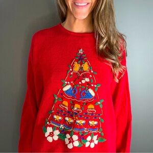 Vintage Christmas Tree Ugly Christmas Sweater